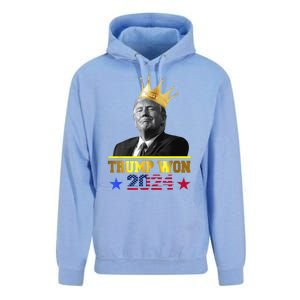 Trump Wins 2024 Presidential Election 2024 Donald Trump Wins Us Presidency Unisex Surf Hoodie