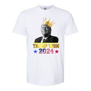 Trump Wins 2024 Presidential Election 2024 Donald Trump Wins Us Presidency Softstyle CVC T-Shirt