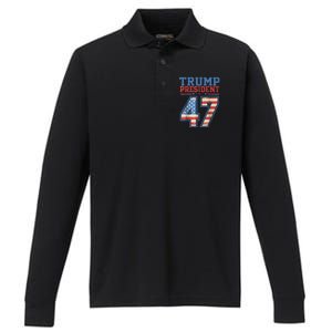 Trump Wins 2024 Presidential Election 2024 Donald Trump Wins Us Presidency Performance Long Sleeve Polo