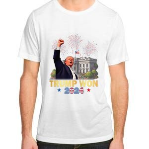 Trump Wins 2024 Presidential Election 2024 Donald Trump Wins Us Presidency Adult ChromaSoft Performance T-Shirt