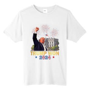 Trump Wins 2024 Presidential Election 2024 Donald Trump Wins Us Presidency Tall Fusion ChromaSoft Performance T-Shirt