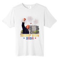 Trump Wins 2024 Presidential Election 2024 Donald Trump Wins Us Presidency Tall Fusion ChromaSoft Performance T-Shirt