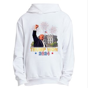 Trump Wins 2024 Presidential Election 2024 Donald Trump Wins Us Presidency Urban Pullover Hoodie