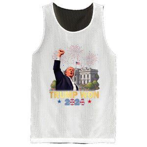 Trump Wins 2024 Presidential Election 2024 Donald Trump Wins Us Presidency Mesh Reversible Basketball Jersey Tank