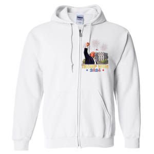 Trump Wins 2024 Presidential Election 2024 Donald Trump Wins Us Presidency Full Zip Hoodie