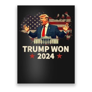 Trump Wins 2024 Presidential Election 2024 Donald Trump Wins Us Presidency Poster