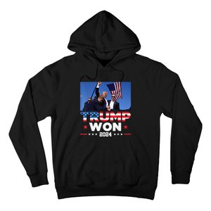 Trump Wins 2024 Presidential Election 2024 Donald Trump Wins Us Presidency Hoodie