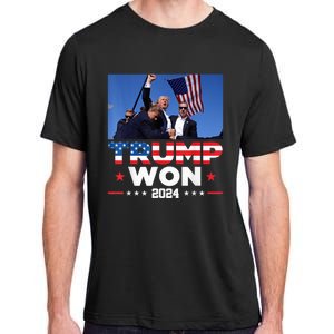 Trump Wins 2024 Presidential Election 2024 Donald Trump Wins Us Presidency Adult ChromaSoft Performance T-Shirt