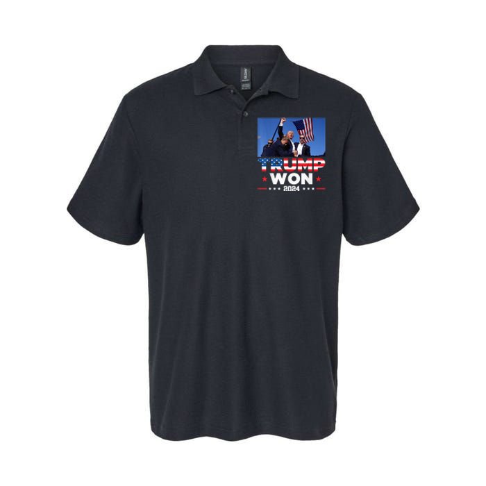 Trump Wins 2024 Presidential Election 2024 Donald Trump Wins Us Presidency Softstyle Adult Sport Polo