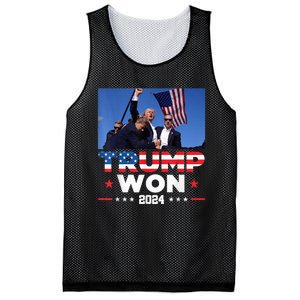 Trump Wins 2024 Presidential Election 2024 Donald Trump Wins Us Presidency Mesh Reversible Basketball Jersey Tank