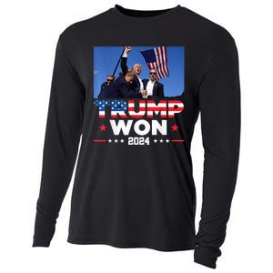 Trump Wins 2024 Presidential Election 2024 Donald Trump Wins Us Presidency Cooling Performance Long Sleeve Crew