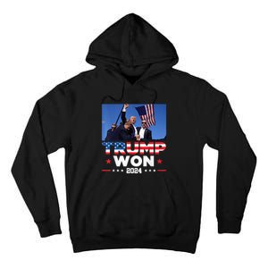 Trump Wins 2024 Presidential Election 2024 Donald Trump Wins Us Presidency Tall Hoodie