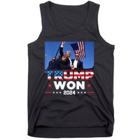 Trump Wins 2024 Presidential Election 2024 Donald Trump Wins Us Presidency Tank Top