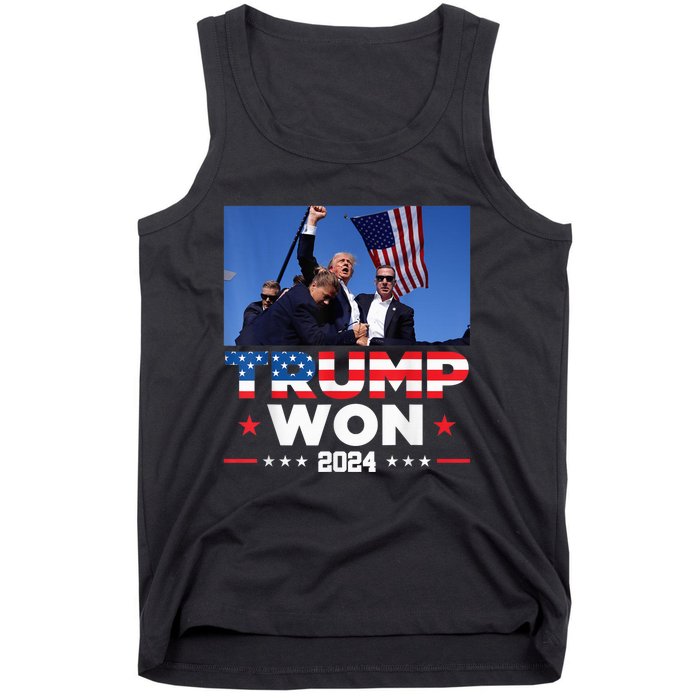 Trump Wins 2024 Presidential Election 2024 Donald Trump Wins Us Presidency Tank Top