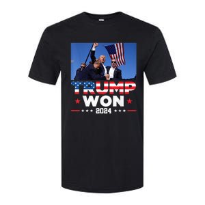 Trump Wins 2024 Presidential Election 2024 Donald Trump Wins Us Presidency Softstyle CVC T-Shirt