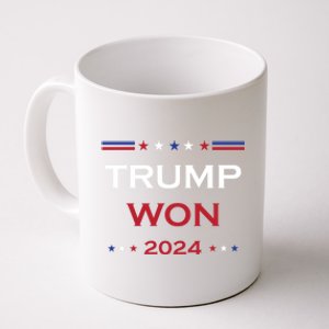 Trump Wins 2024 Election Trump Won 2024 Coffee Mug