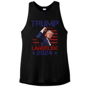 Trump Win 2024 Trump Vance 2024 President Ladies PosiCharge Tri-Blend Wicking Tank