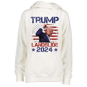 Trump Win 2024 Trump Vance 2024 President Womens Funnel Neck Pullover Hood