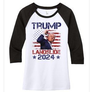 Trump Win 2024 Trump Vance 2024 President Women's Tri-Blend 3/4-Sleeve Raglan Shirt