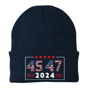 Trump Wins 2024 Presidential Election 2024 Donald Trump Wins Us Presidency Knit Cap Winter Beanie