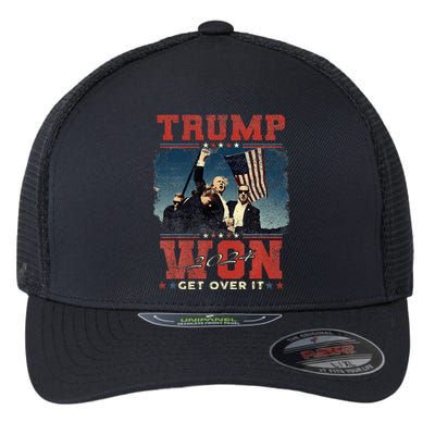 Trump Wins 2024 Election Trump Won 2024 Flexfit Unipanel Trucker Cap