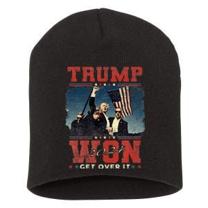 Trump Wins 2024 Election Trump Won 2024 Short Acrylic Beanie