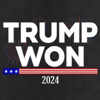 Trump Won 2024 Election 47th President 7 Panel Mesh Trucker Snapback Hat