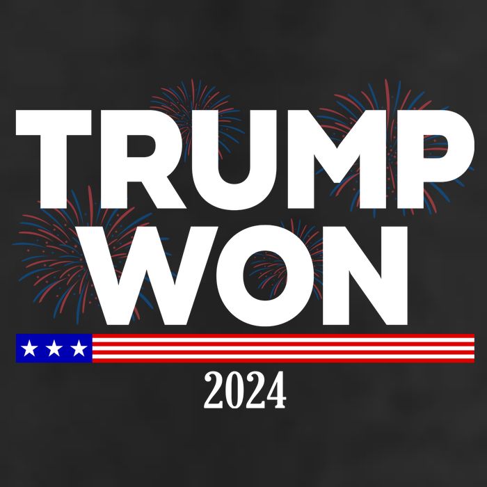 Trump Won 2024 Election 47th President 7 Panel Mesh Trucker Snapback Hat