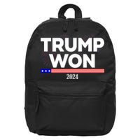 Trump Won 2024 Election 47th President 16 in Basic Backpack