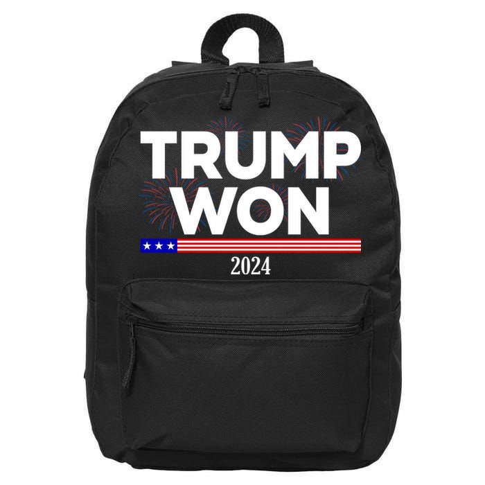 Trump Won 2024 Election 47th President 16 in Basic Backpack