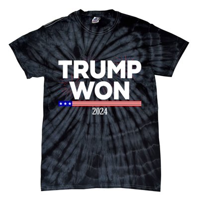 Trump Won 2024 Election 47th President Tie-Dye T-Shirt