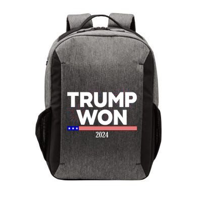 Trump Won 2024 Election 47th President Vector Backpack