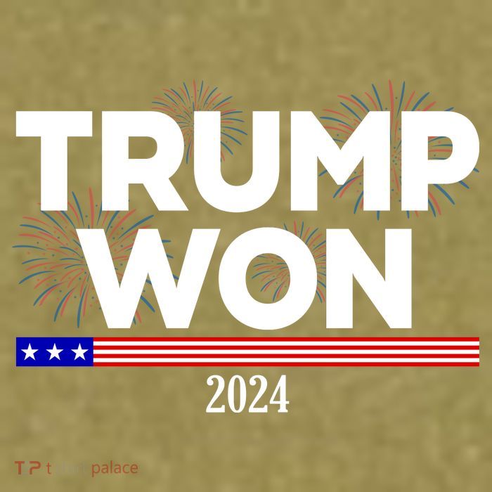 Trump Won 2024 Election 47th President Garment-Dyed Women's Muscle Tee