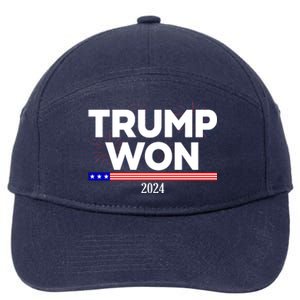 Trump Won 2024 Election 47th President 7-Panel Snapback Hat