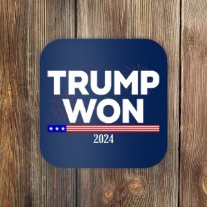 Trump Won 2024 Election 47th President Coaster