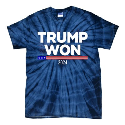 Trump Won 2024 Election 47th President Tie-Dye T-Shirt