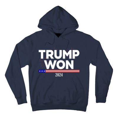 Trump Won 2024 Election 47th President Tall Hoodie