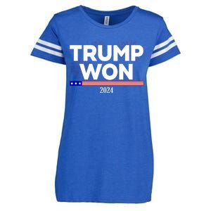 Trump Won 2024 Election 47th President Enza Ladies Jersey Football T-Shirt