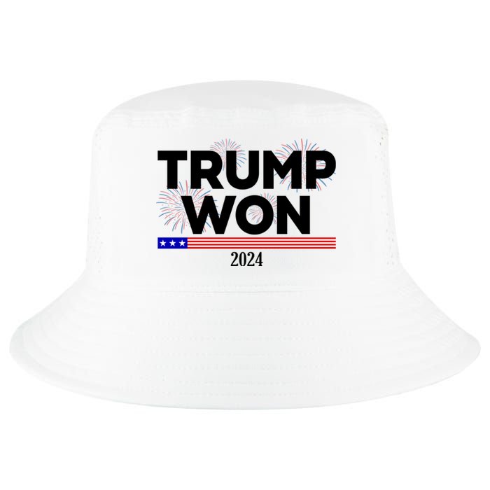 Trump Won 2024 Election 47th President Cool Comfort Performance Bucket Hat