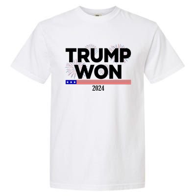 Trump Won 2024 Election 47th President Garment-Dyed Heavyweight T-Shirt