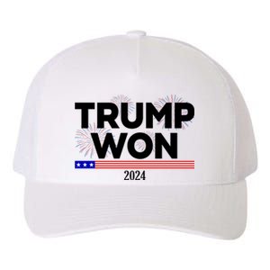 Trump Won 2024 Election 47th President Yupoong Adult 5-Panel Trucker Hat