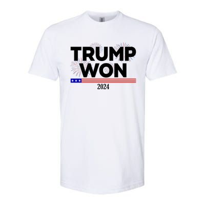 Trump Won 2024 Election 47th President Softstyle CVC T-Shirt