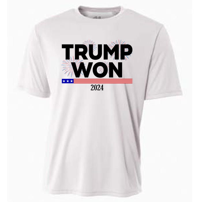 Trump Won 2024 Election 47th President Cooling Performance Crew T-Shirt