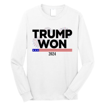 Trump Won 2024 Election 47th President Long Sleeve Shirt