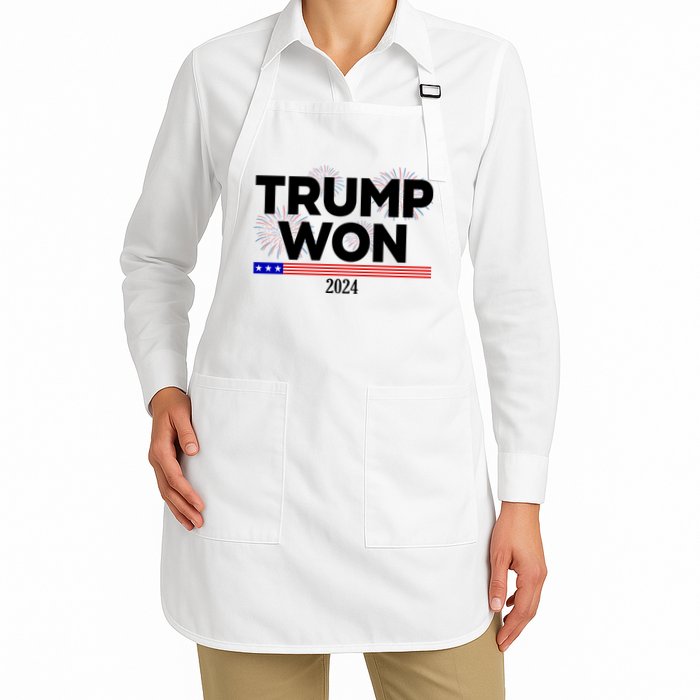 Trump Won 2024 Election 47th President Apron