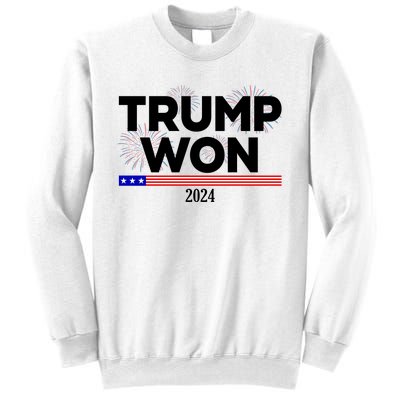 Trump Won 2024 Election 47th President Sweatshirt