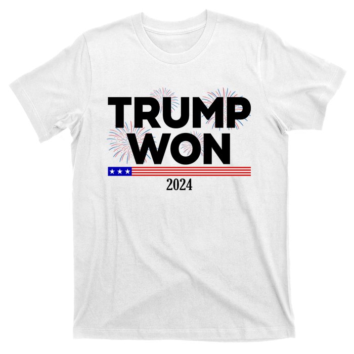 Trump Won 2024 Election 47th President T-Shirt