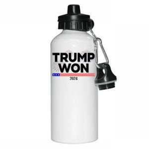 Trump Won 2024 Election 47th President Aluminum Water Bottle