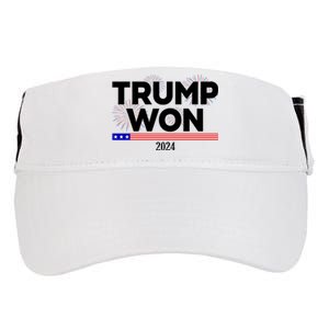 Trump Won 2024 Election 47th President Adult Drive Performance Visor