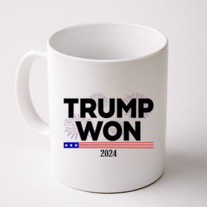 Trump Won 2024 Election 47th President Coffee Mug